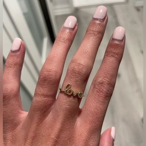 14k gold love ring